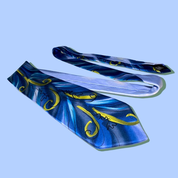 J. Garcia Vintage Necktie 100% Silk Menswear Tie - Picture 4 of 16